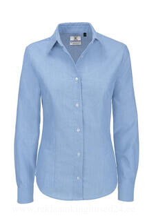 Ladies` Oxford Long Sleeve Shirt 6. picture