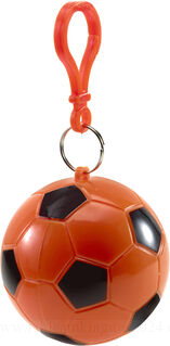 Poncho in plastic football